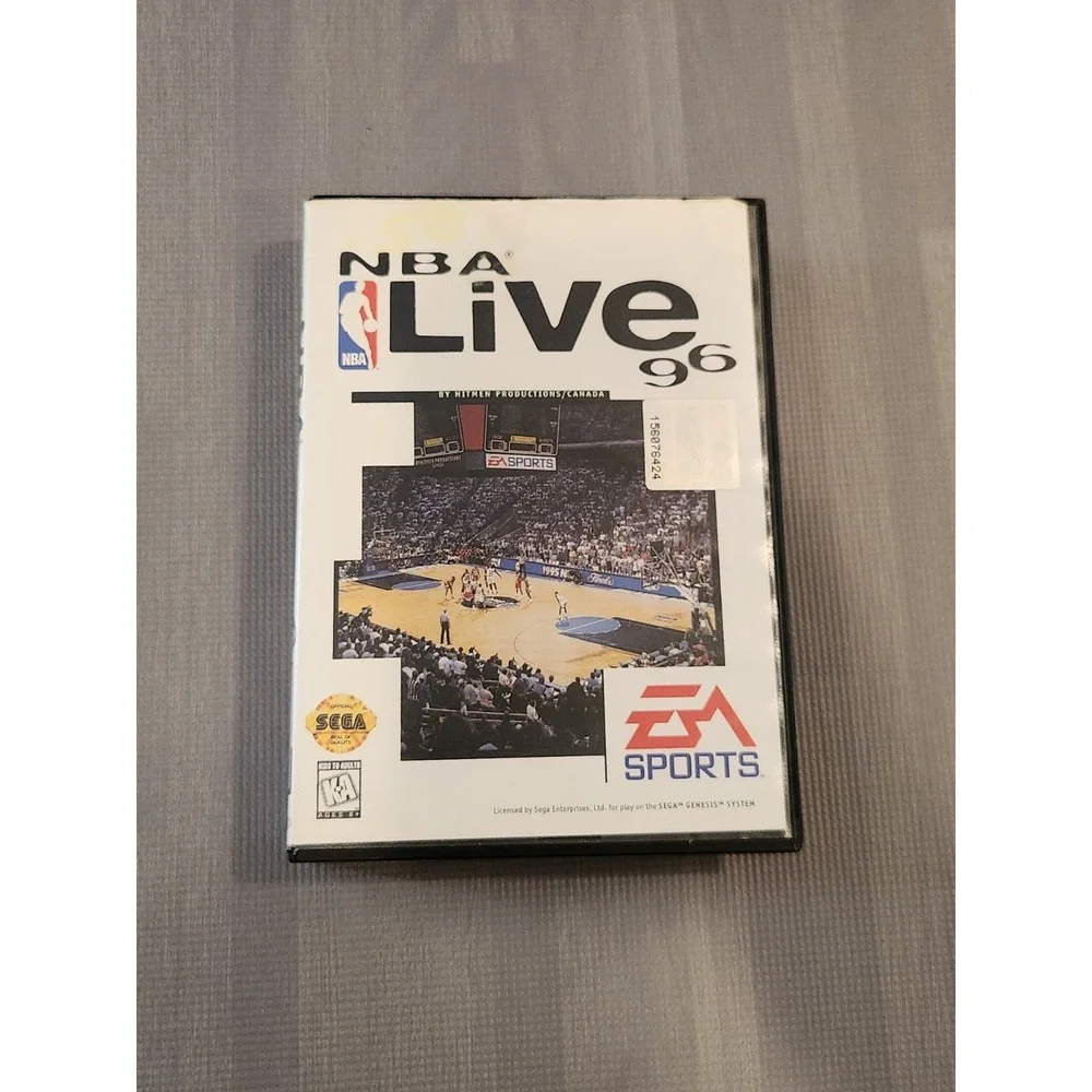 NBA Live 96 Sega Genesis CIB Case Manual Cartridge Clean